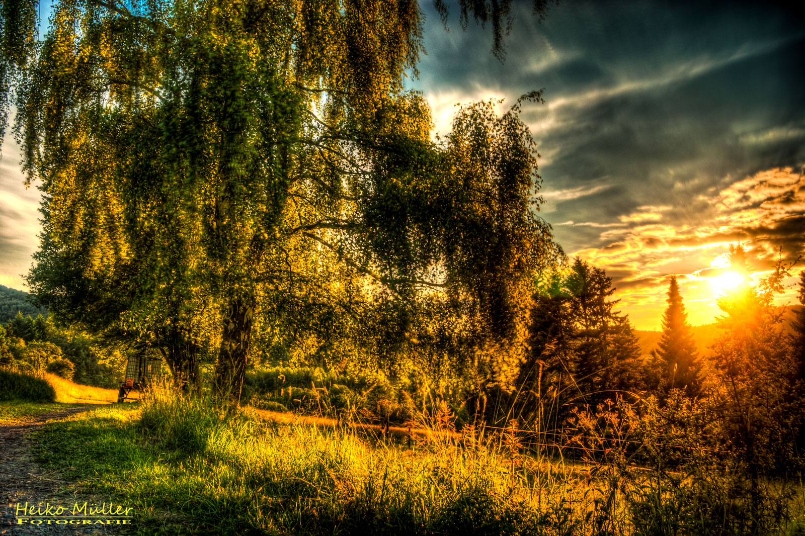 Sonnenuntergang in Biedenkopf/Lahn