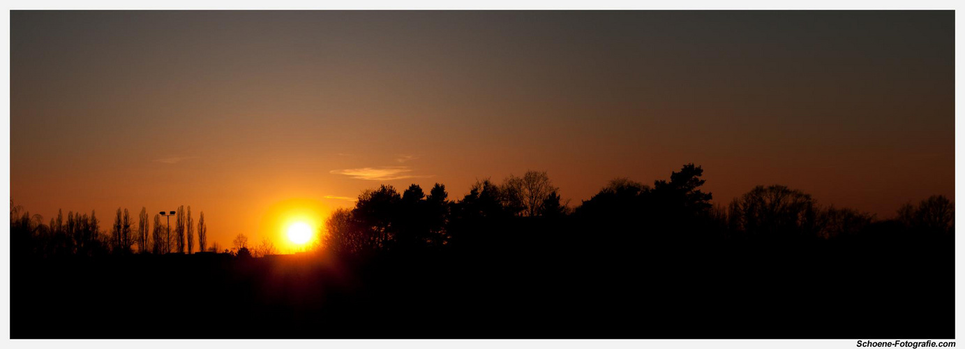 Sonnenuntergang in Bielefeld Senne