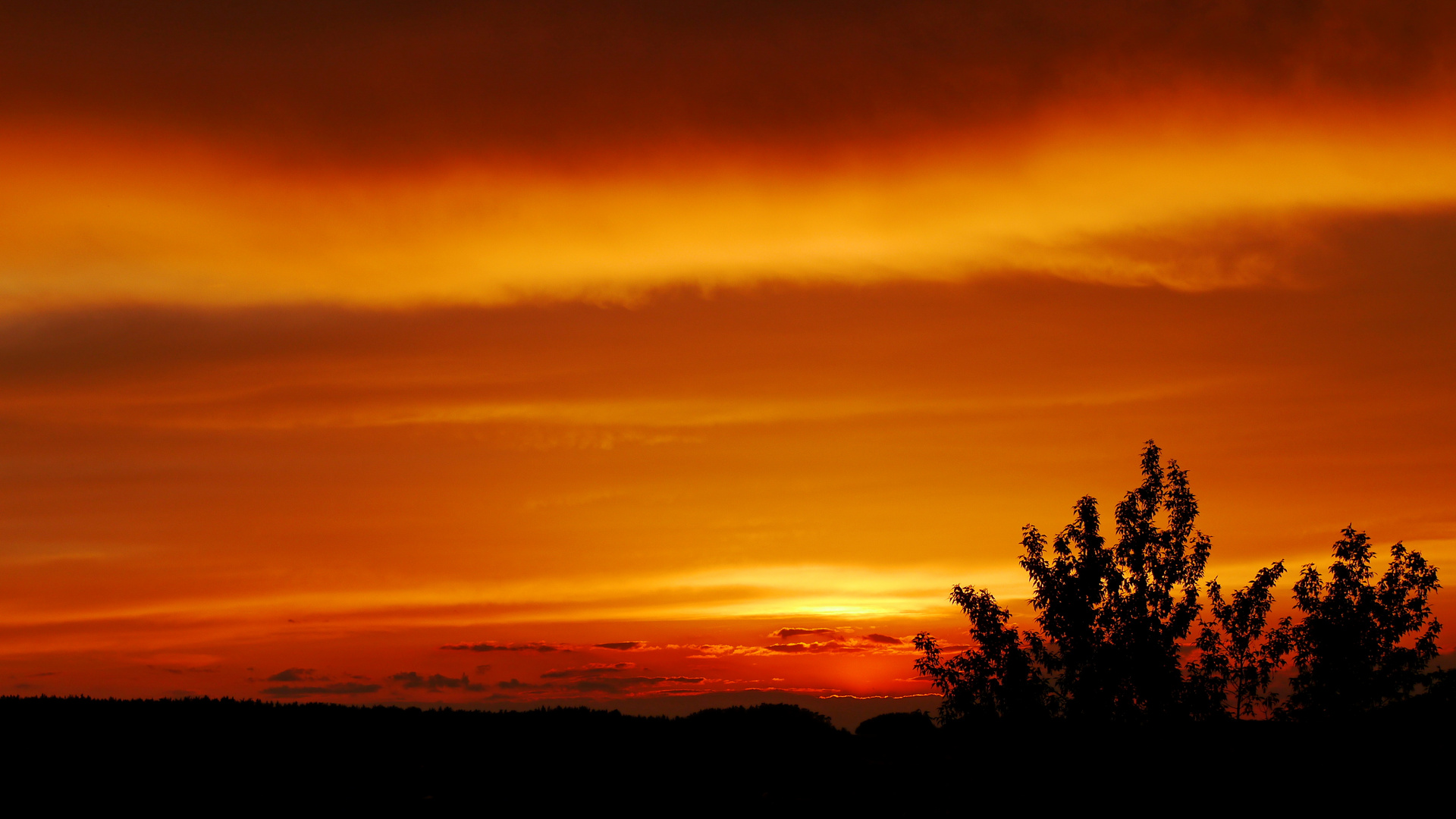 Sonnenuntergang in Bindlach