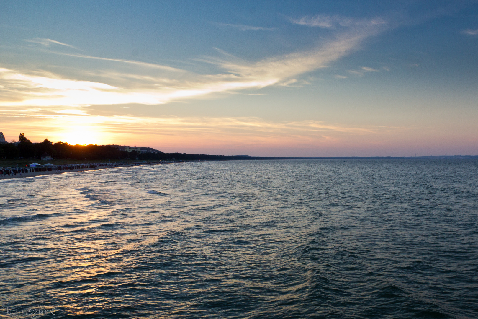 Sonnenuntergang in Binz 2012