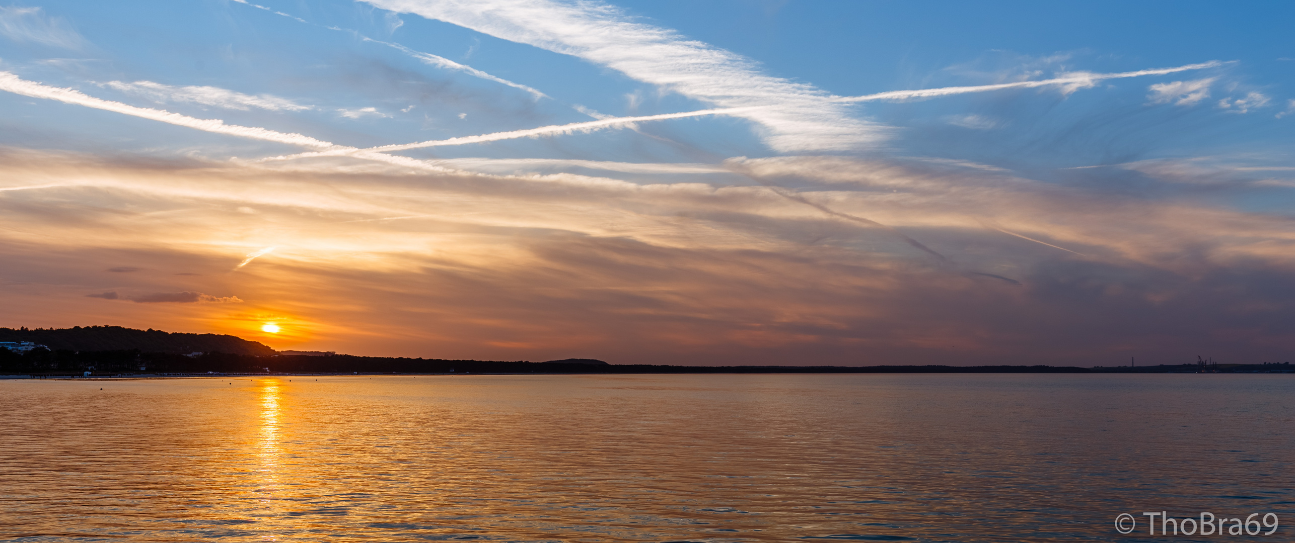 Sonnenuntergang in Binz