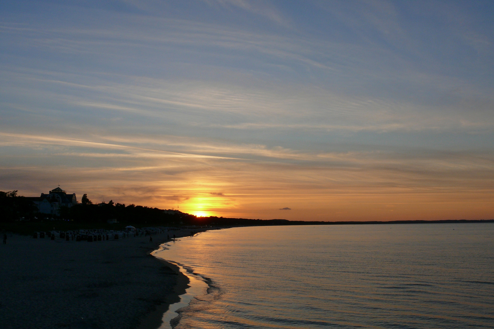 Sonnenuntergang in Binz