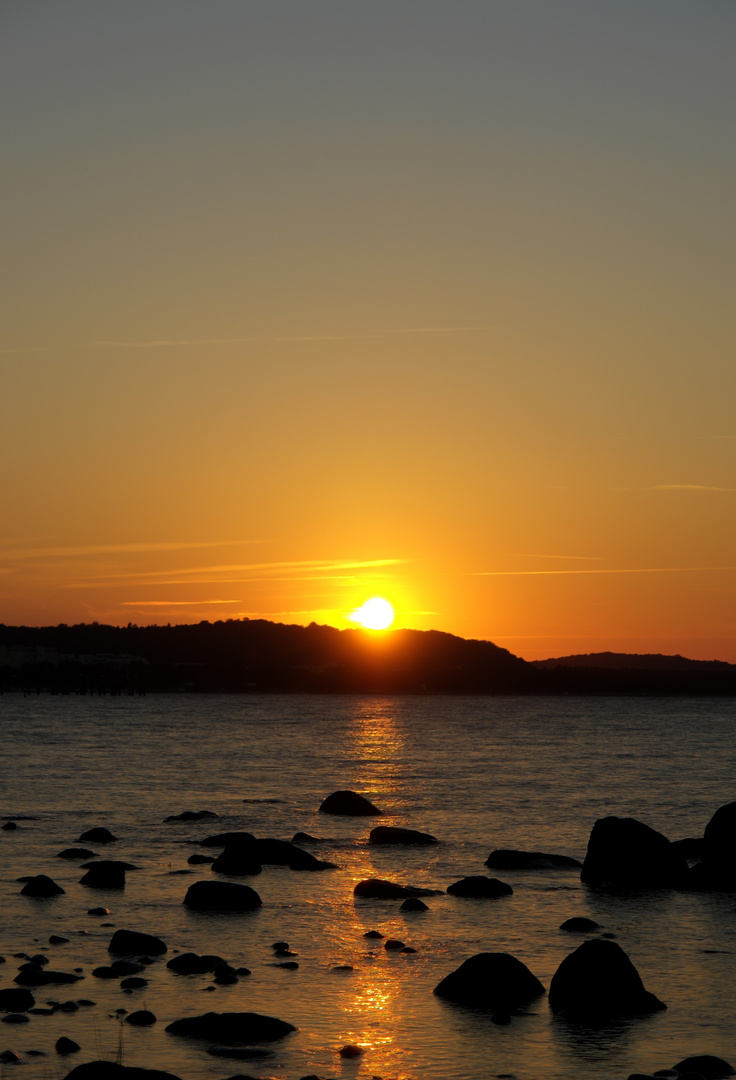 Sonnenuntergang in Binz