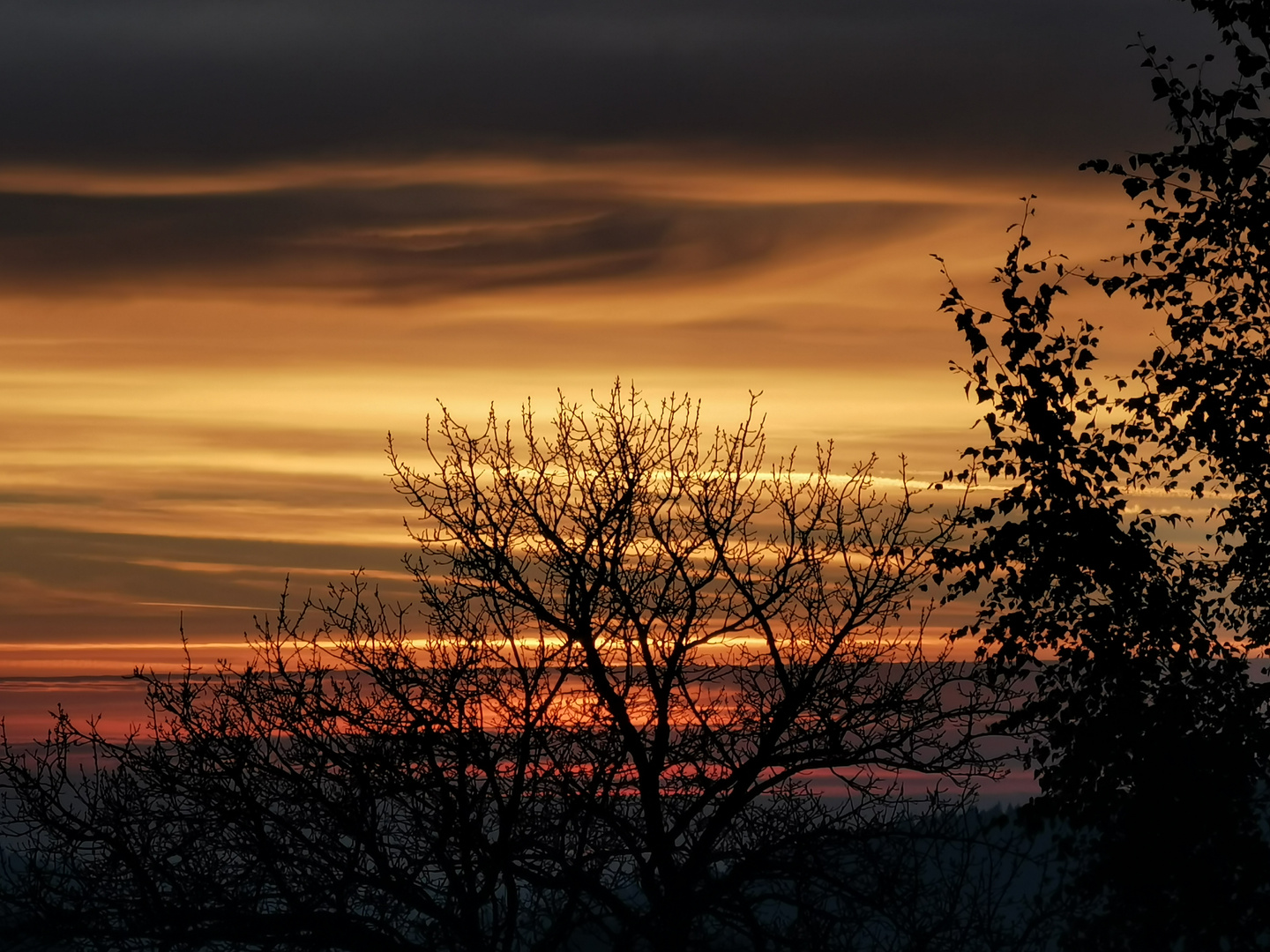 Sonnenuntergang in Bischofsgrün 