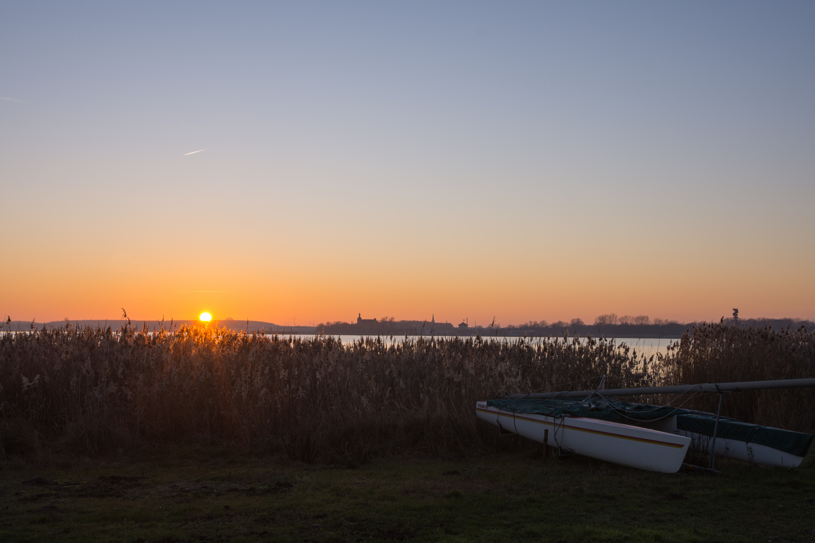 Sonnenuntergang in Bitterfeld