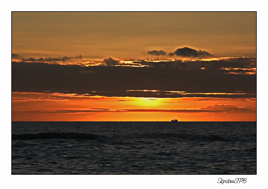 Sonnenuntergang in Bjerregard DK