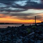 Sonnenuntergang in Blankenese