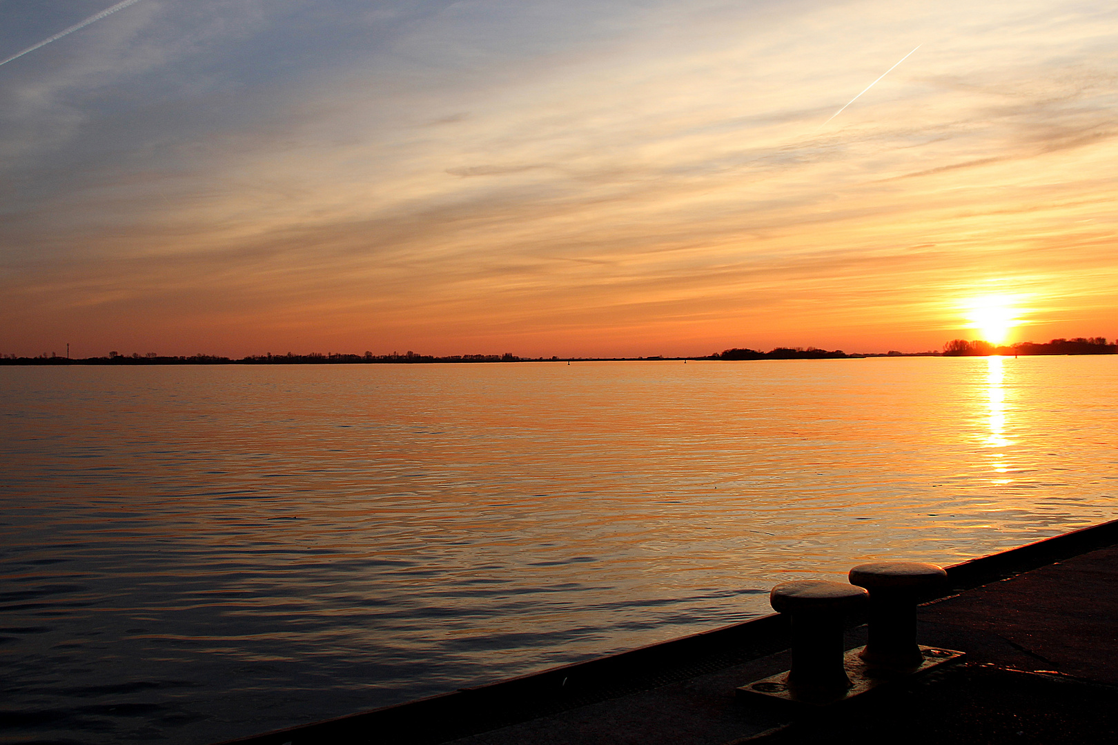 Sonnenuntergang in Blankenese