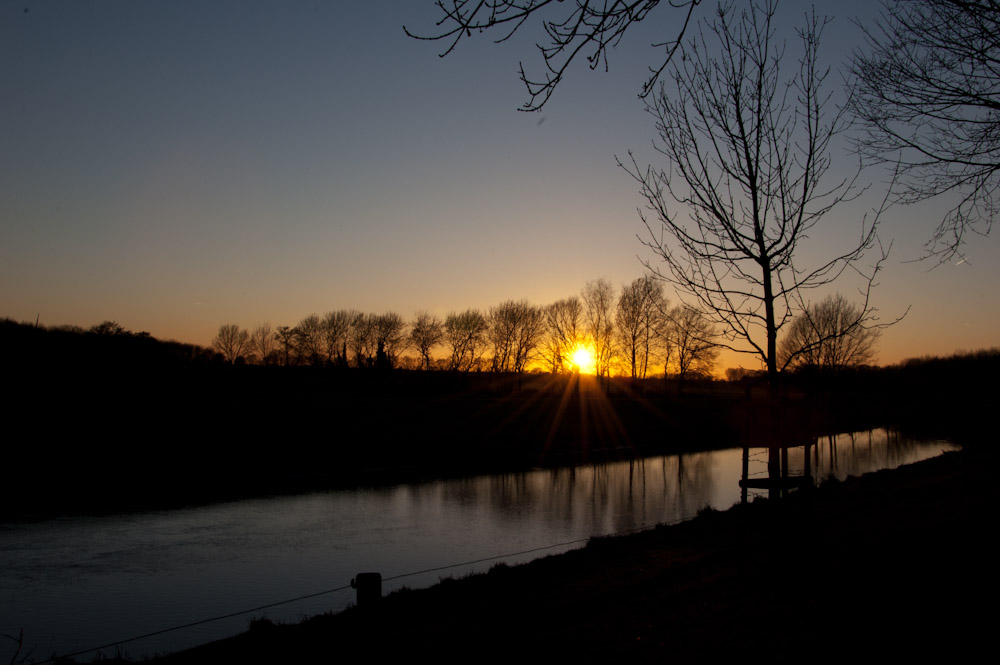 Sonnenuntergang in Bocholt