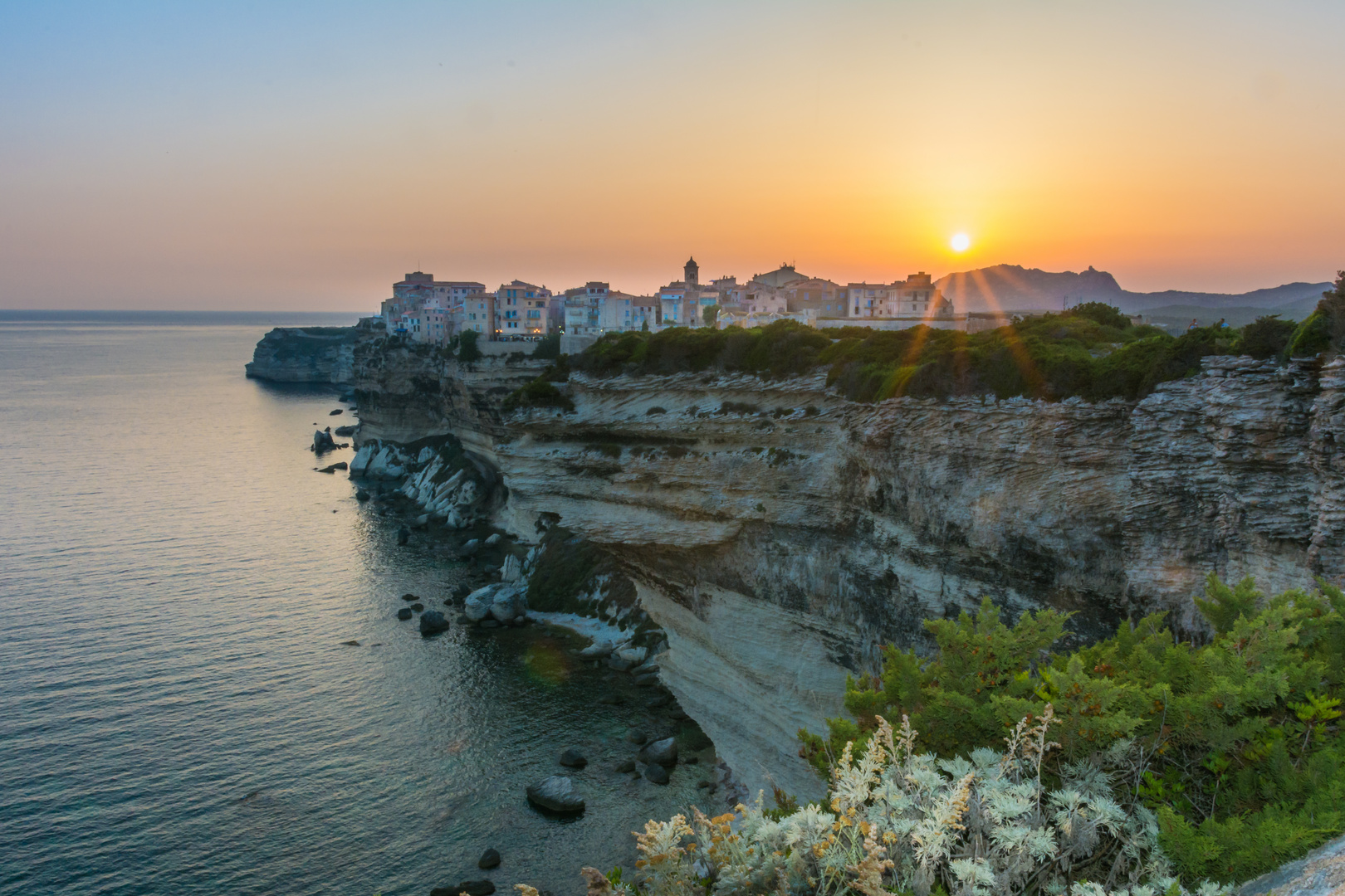 Sonnenuntergang in Bonifacio