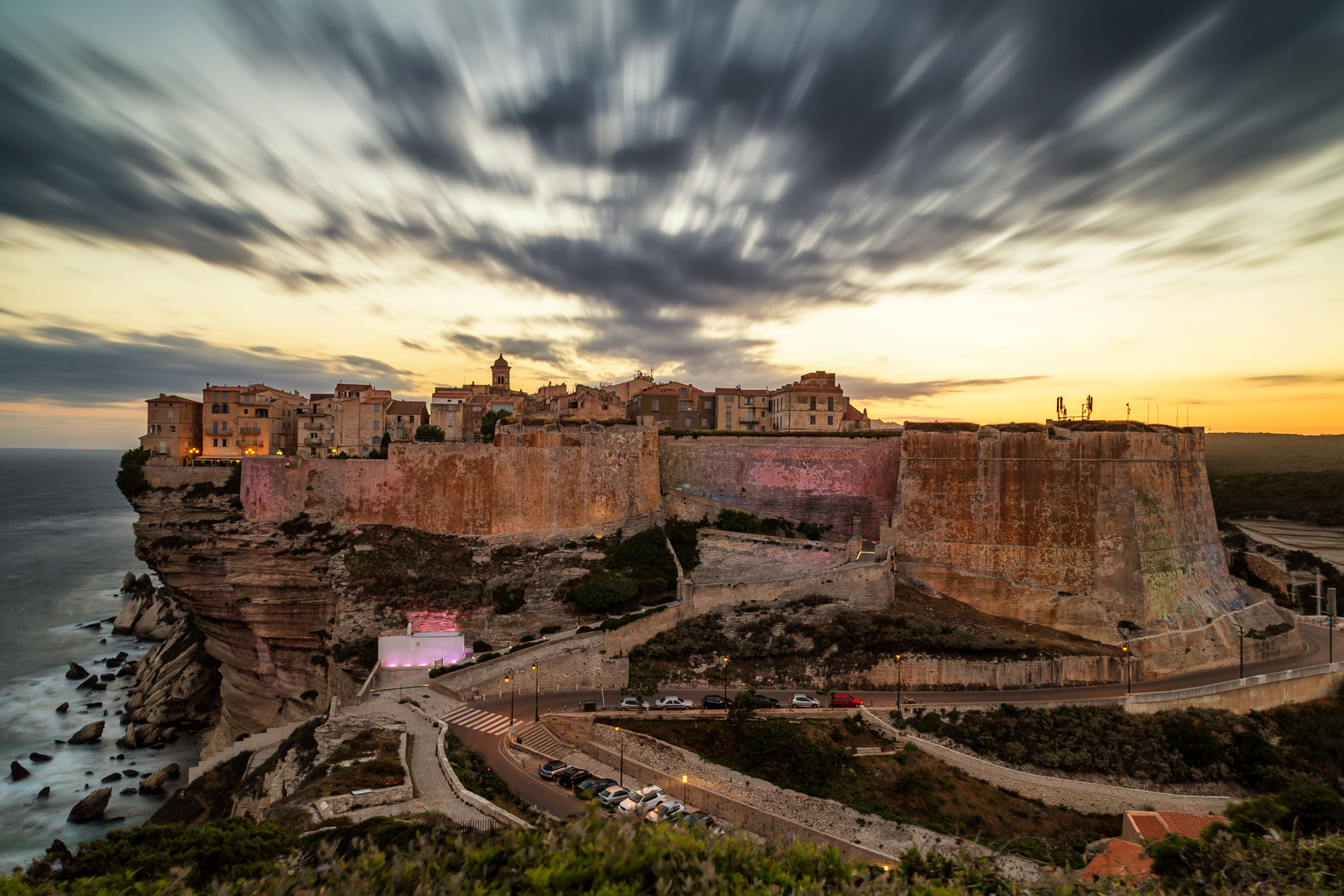 Sonnenuntergang in Bonifacio