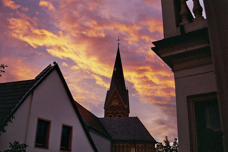 Sonnenuntergang in Bonn-Dottendorf