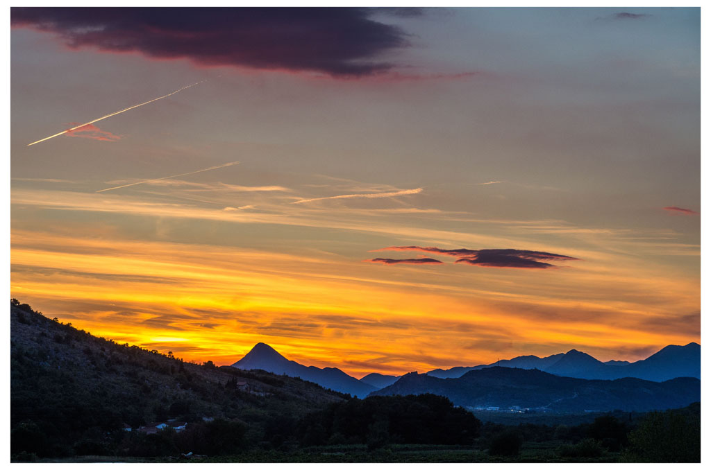 Sonnenuntergang in Bosnien