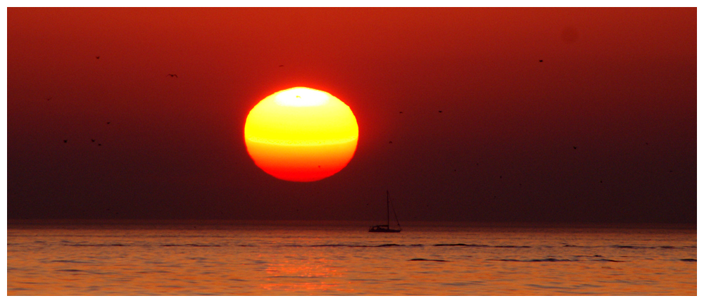 Sonnenuntergang in Bostanci-Istanbul-Marmara Meer 3