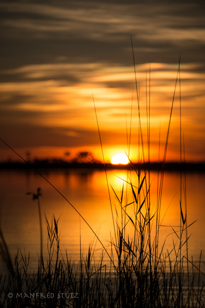 Sonnenuntergang in Botswana