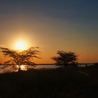 Sonnenuntergang in Botswana