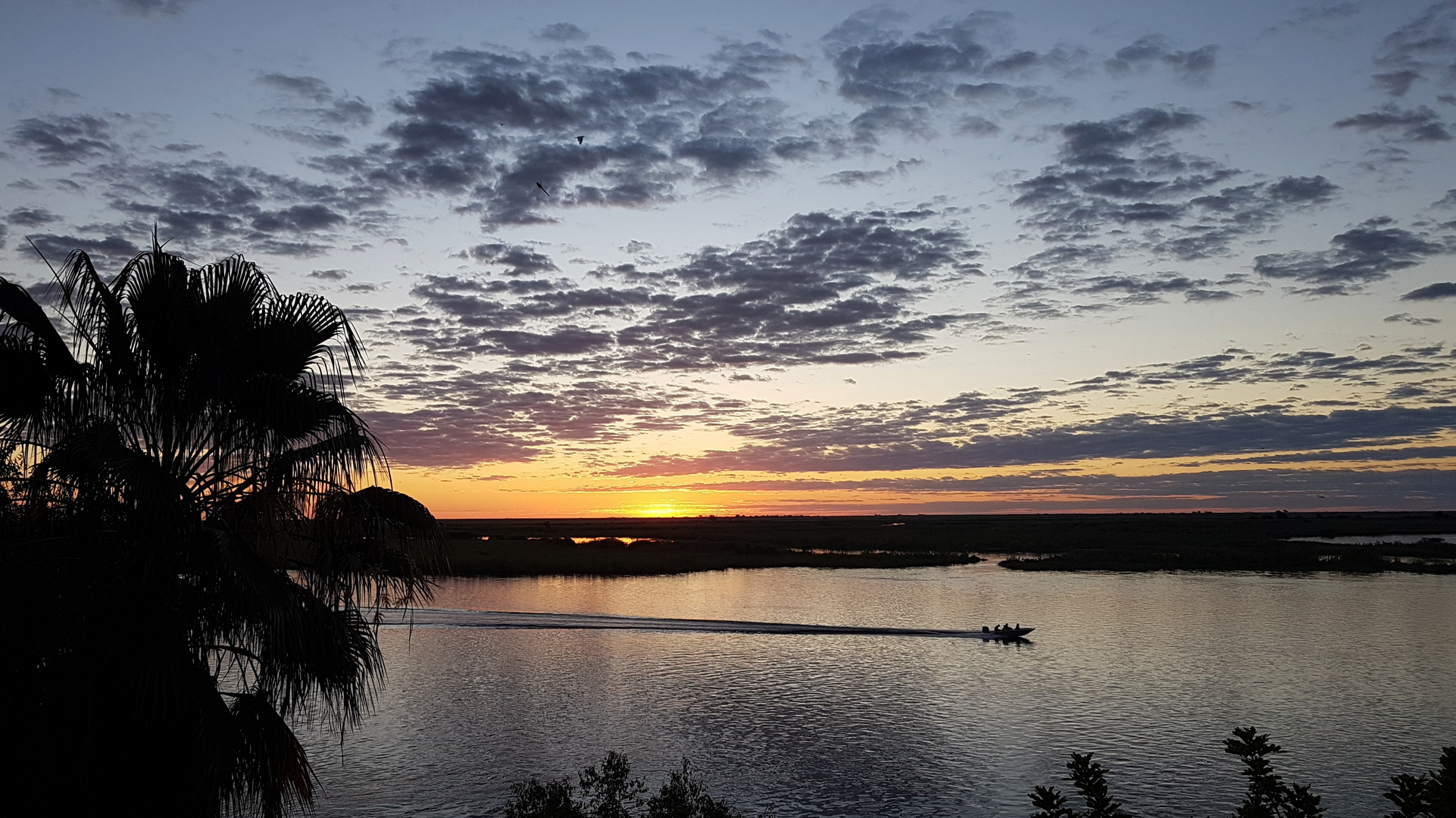 Sonnenuntergang in Botswana