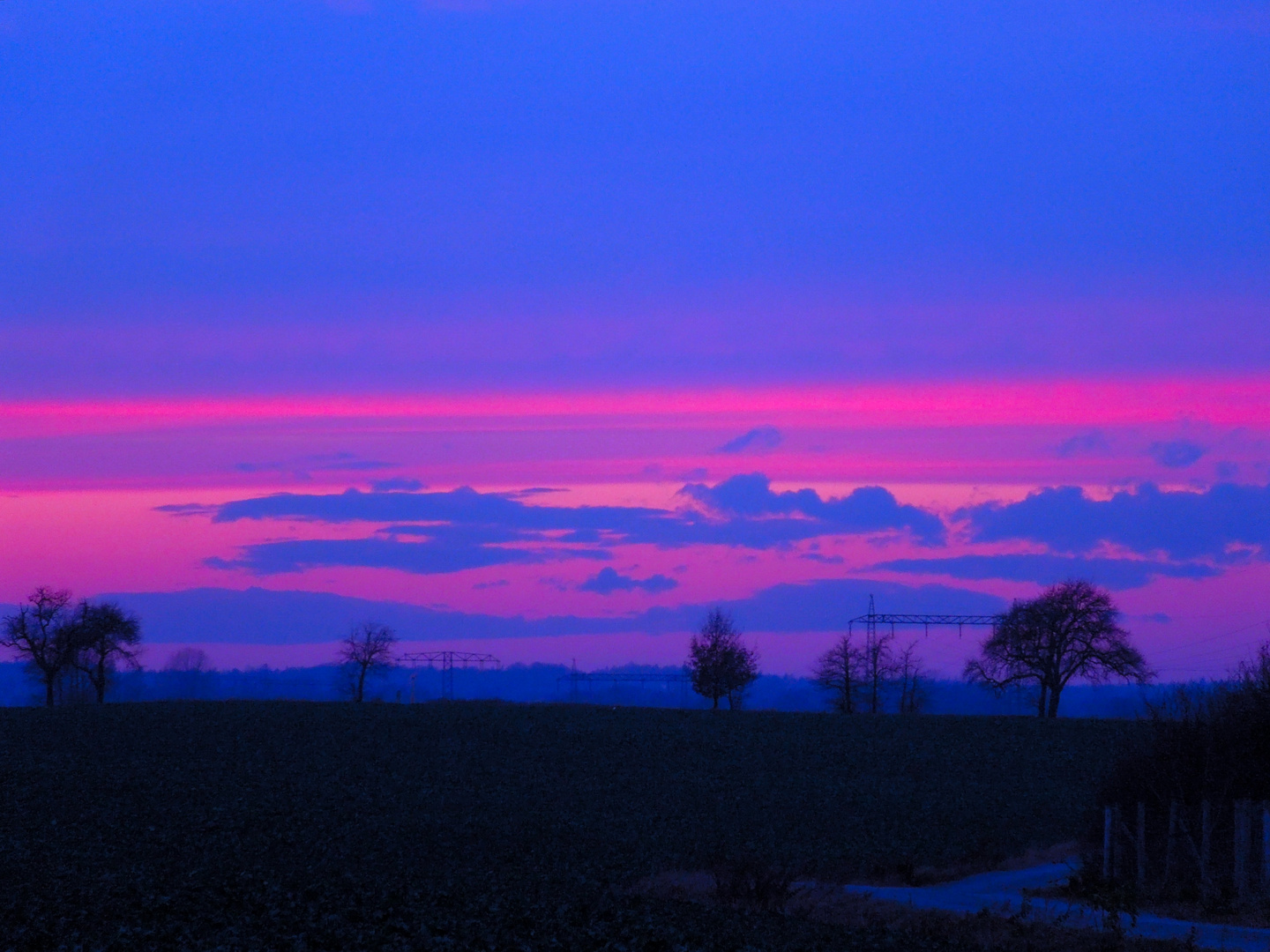 Sonnenuntergang in Boxdorf