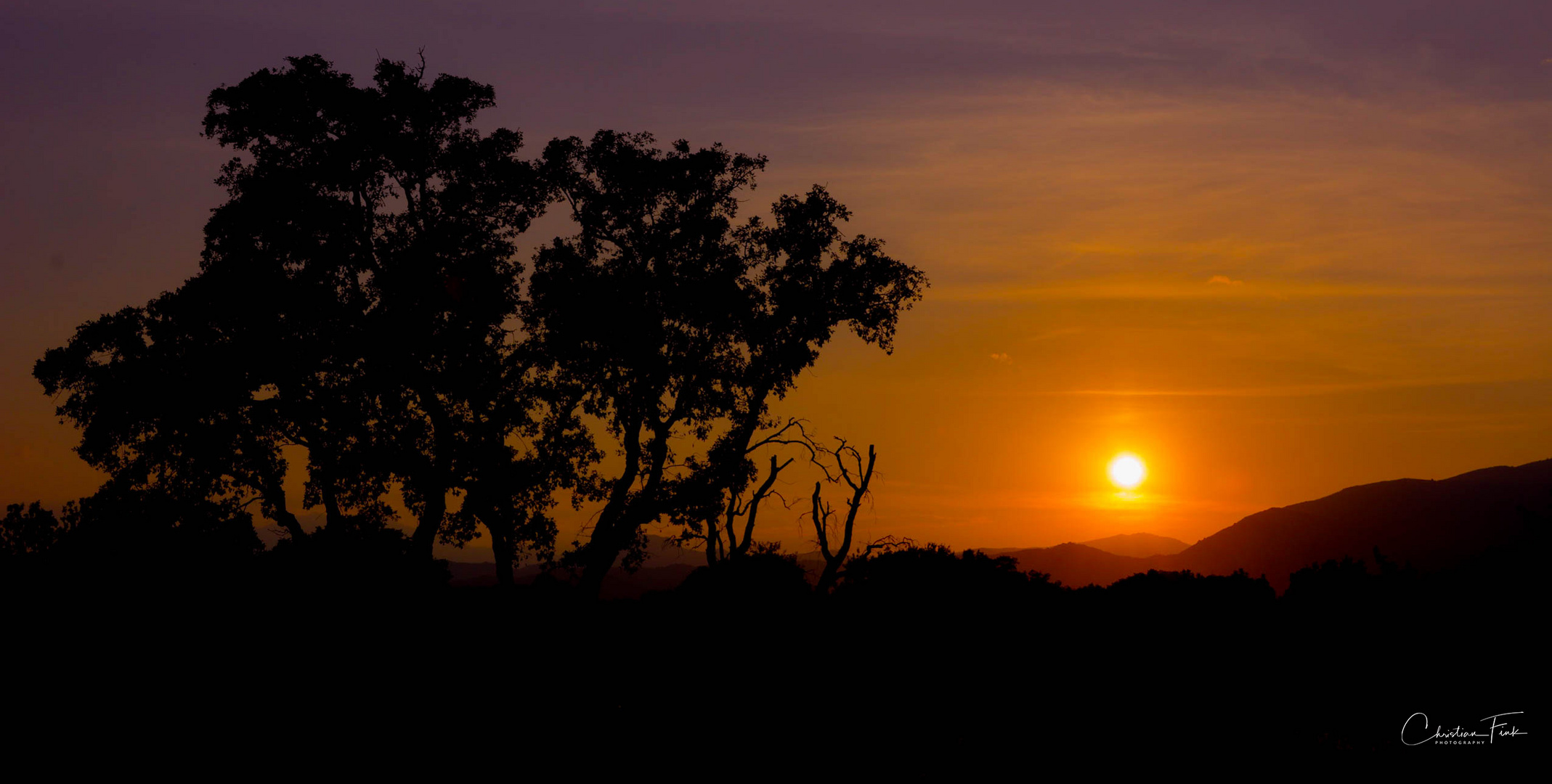 Sonnenuntergang in Bravone