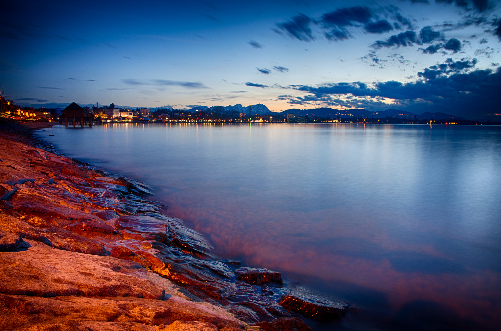 Sonnenuntergang in Bregenz