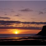 Sonnenuntergang in Breidavík