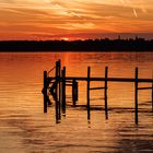 Sonnenuntergang in Breitbrunn am Ammersee