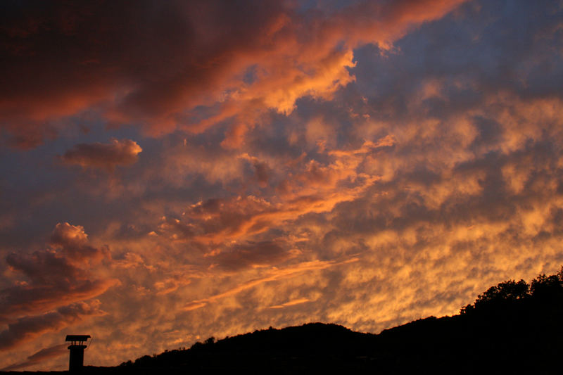 Sonnenuntergang in Breitenfurt