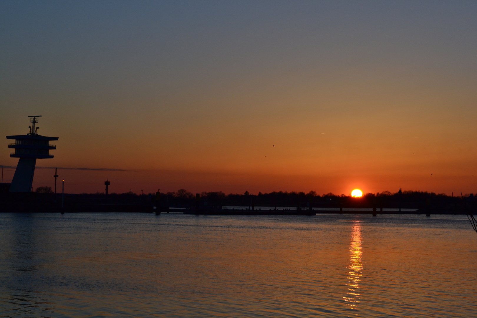 Sonnenuntergang in Bremen