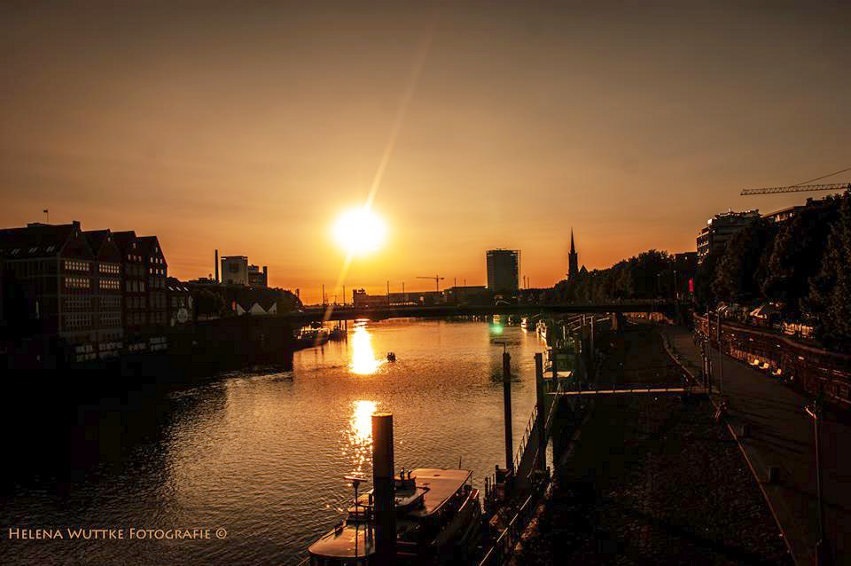 Sonnenuntergang in Bremen