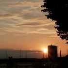 Sonnenuntergang in Bremen, an der Schlachte