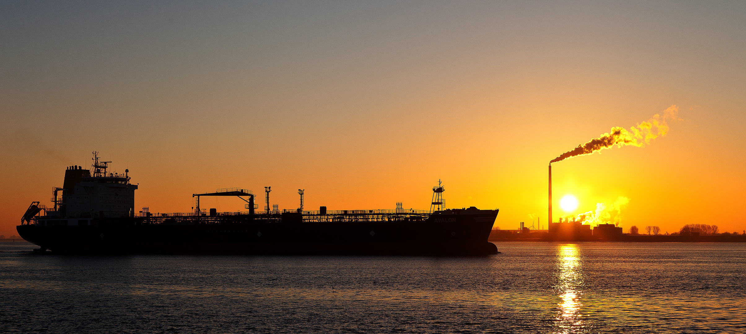 Sonnenuntergang in Bremerhaven