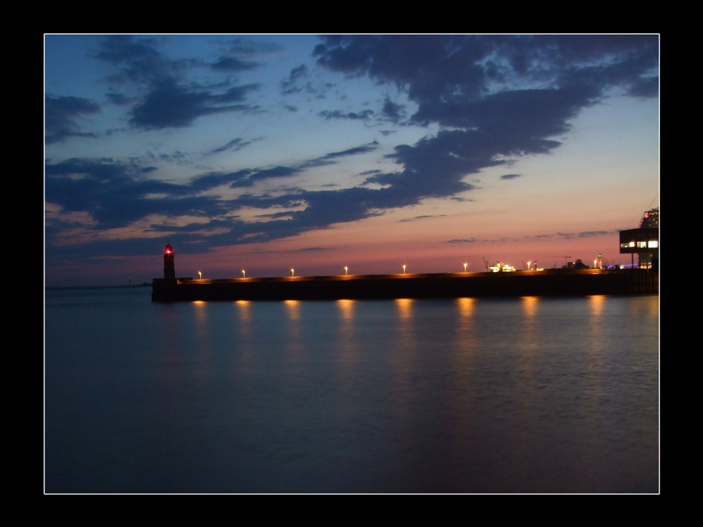 Sonnenuntergang in Bremerhaven