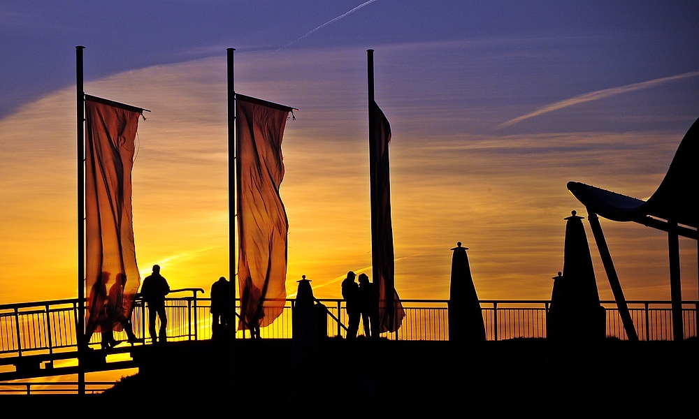 Sonnenuntergang in Bremerhaven