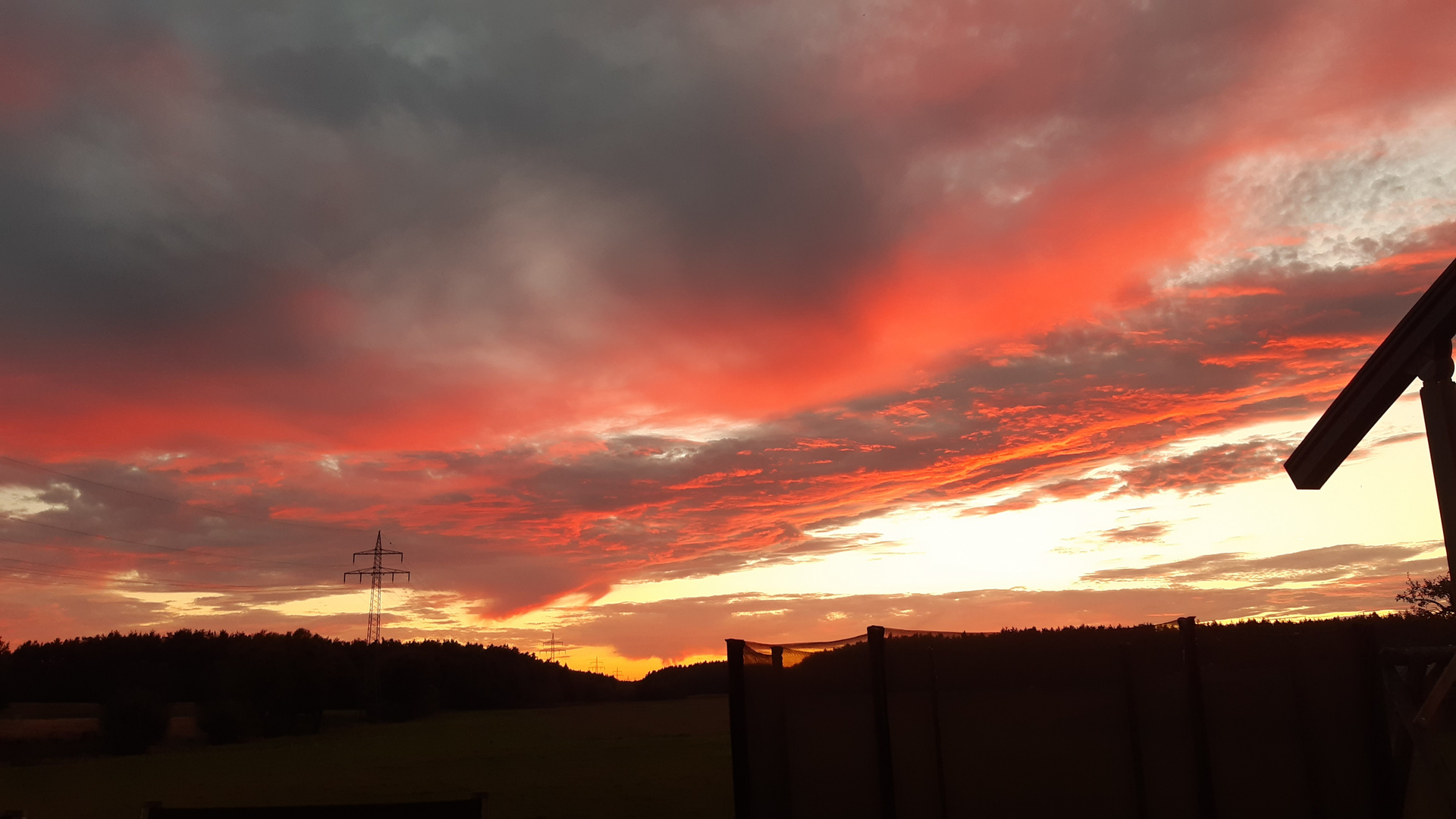 Sonnenuntergang in Brunau 