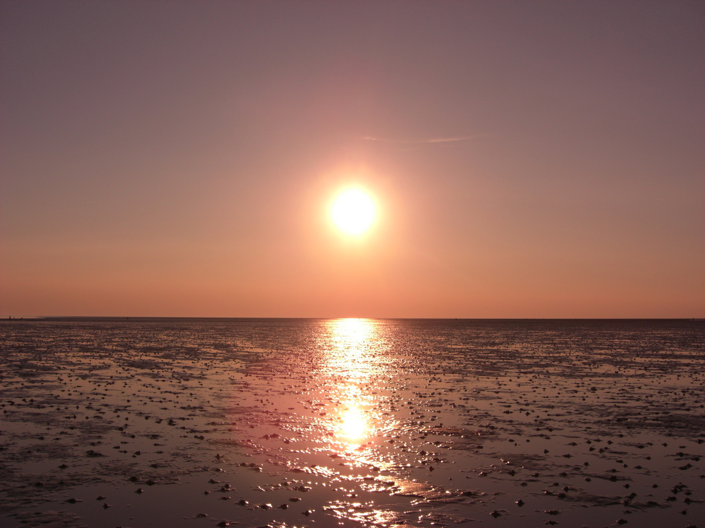 Sonnenuntergang in Büsum