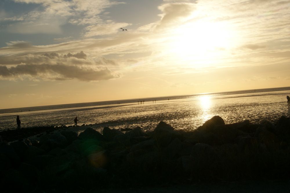 Sonnenuntergang in Büsum