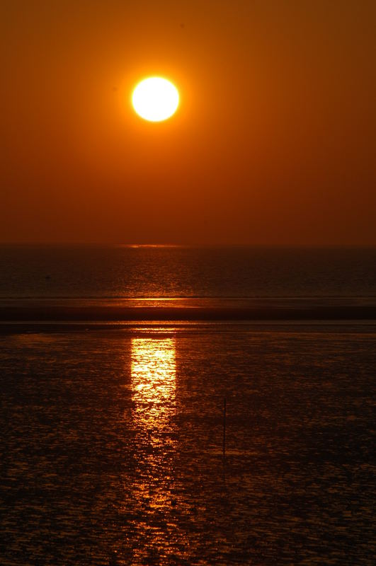 Sonnenuntergang in Büsum