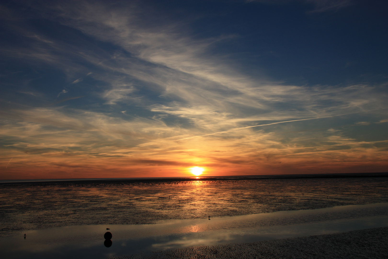 Sonnenuntergang in Büsum