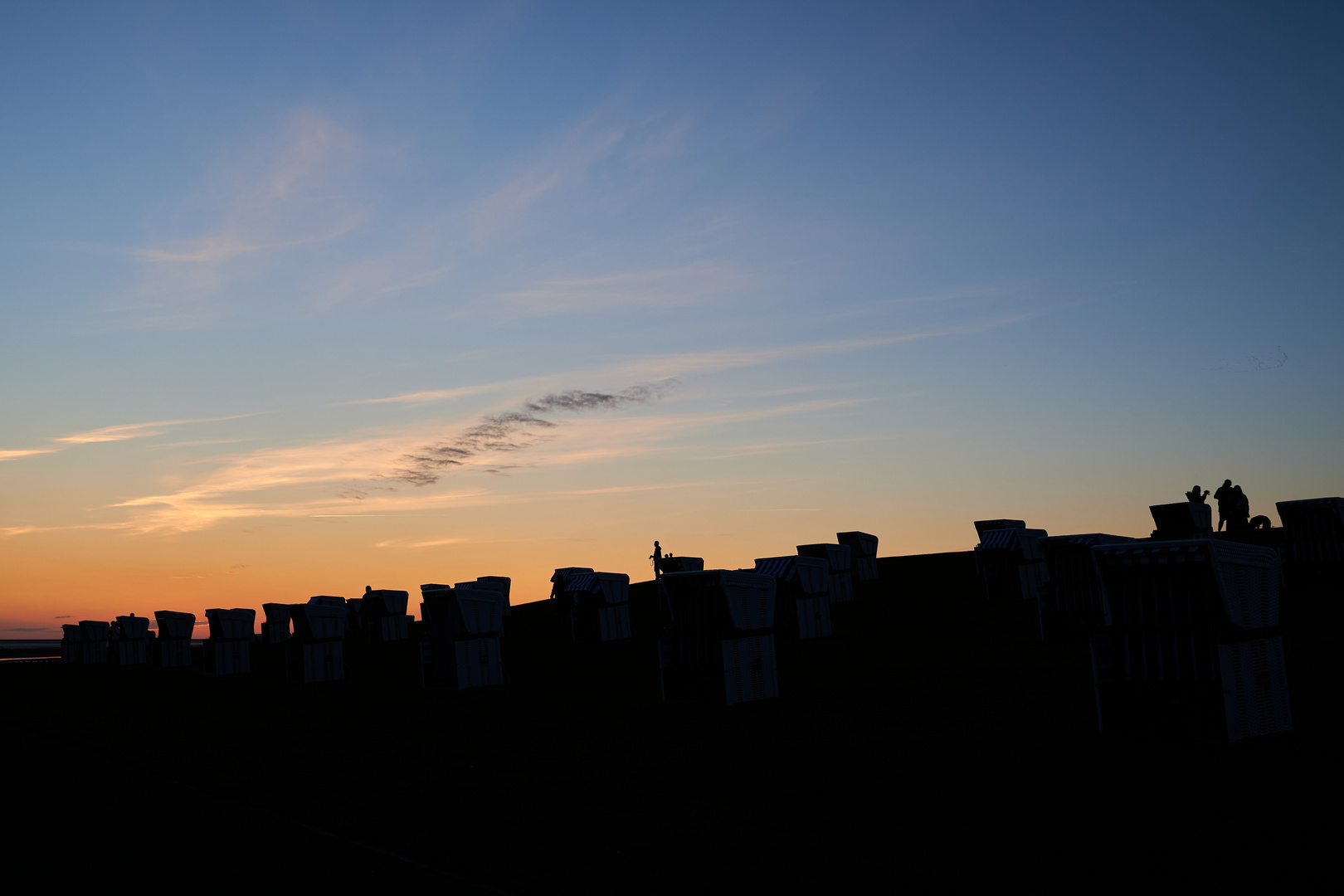 Sonnenuntergang in Büsum - Sunset at Büsum