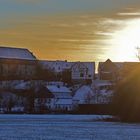 Sonnenuntergang in Burg Gemünden