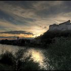 Sonnenuntergang in Burghausen