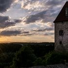 Sonnenuntergang in Burghausen