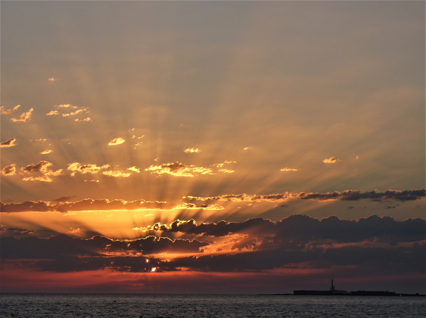 Sonnenuntergang in Cádiz.