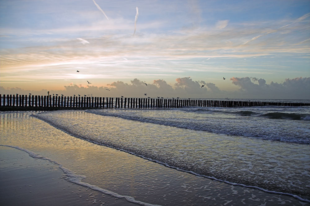 Sonnenuntergang in Cadzand