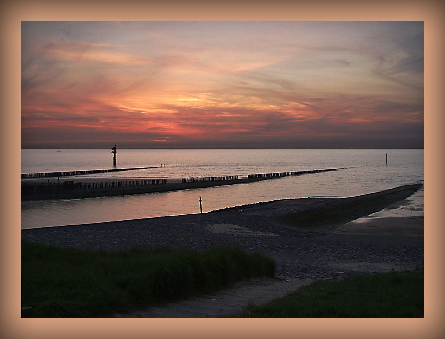 Sonnenuntergang in Cadzand