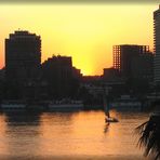 Sonnenuntergang in Cairo