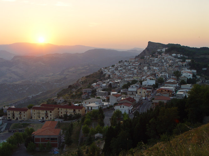 Sonnenuntergang in Calabrien