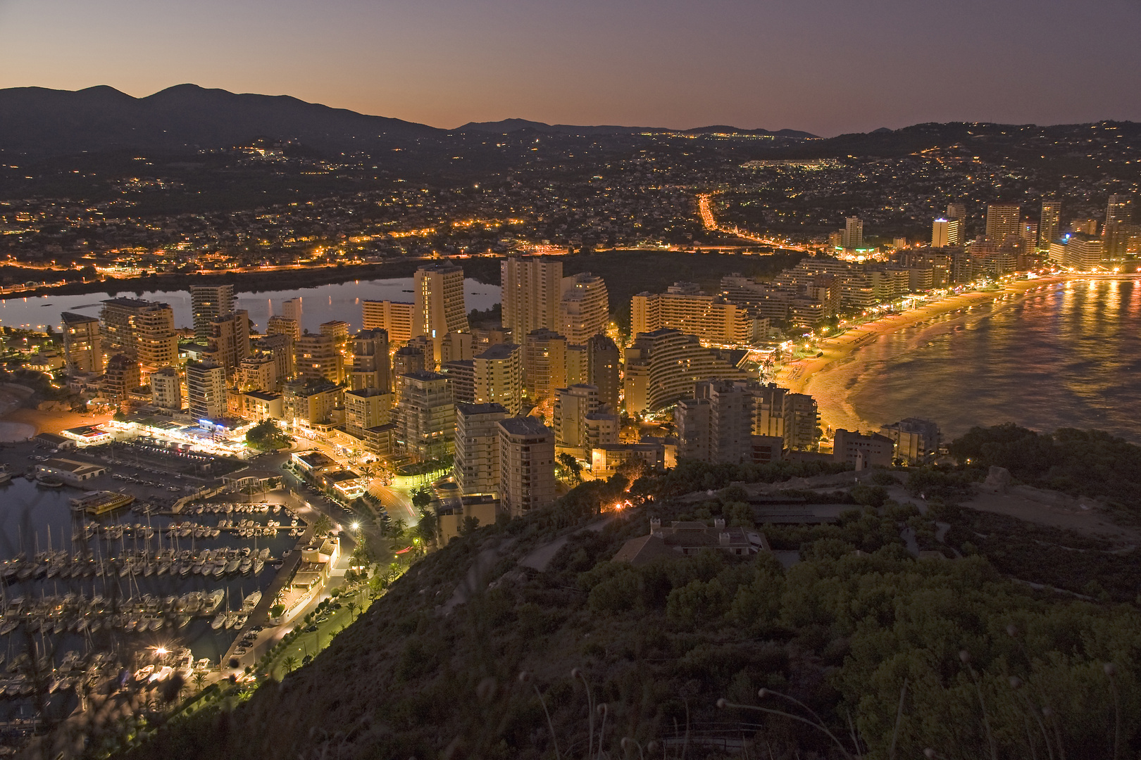 Sonnenuntergang in Calpe