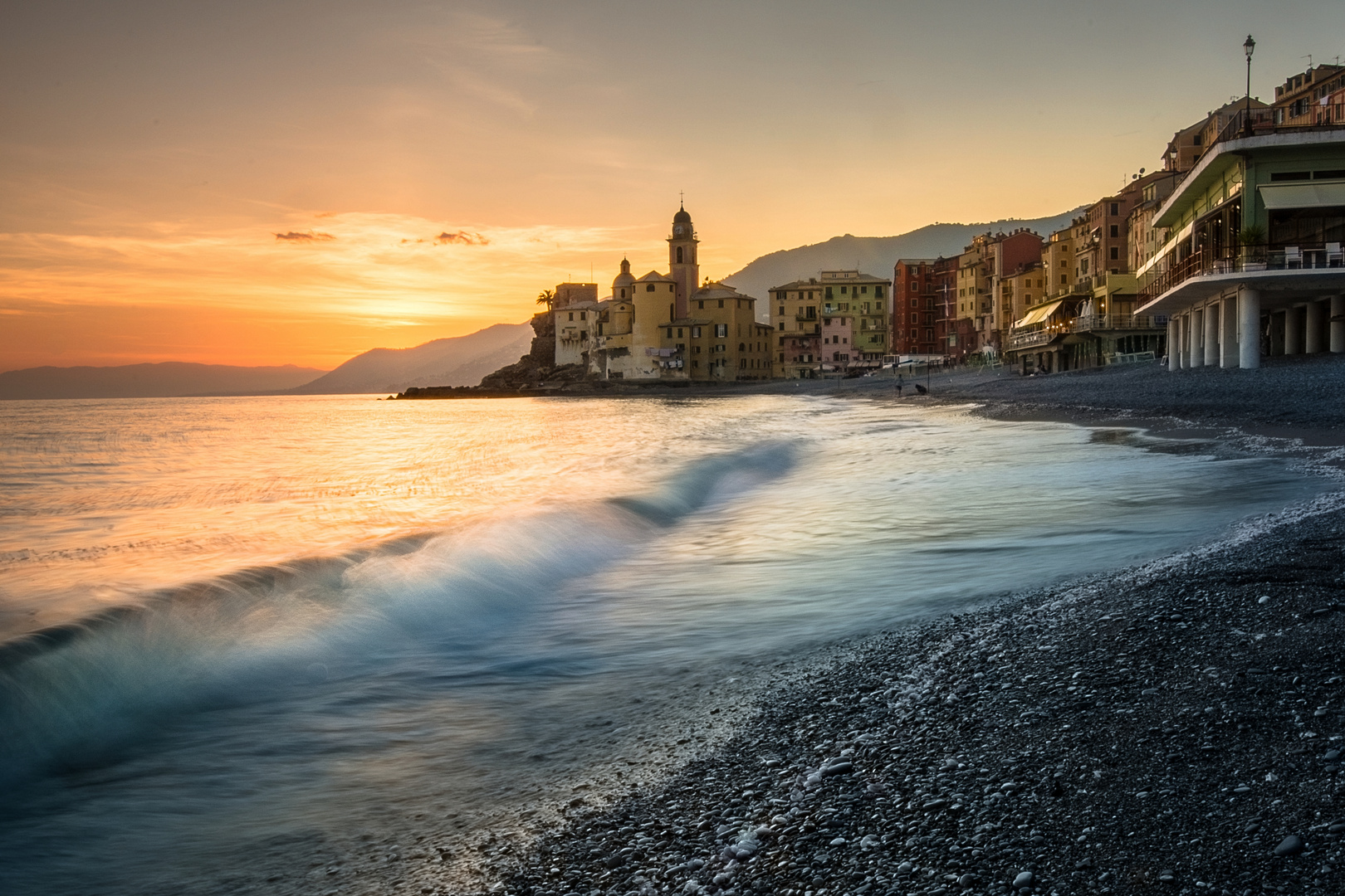  Sonnenuntergang in Camogli