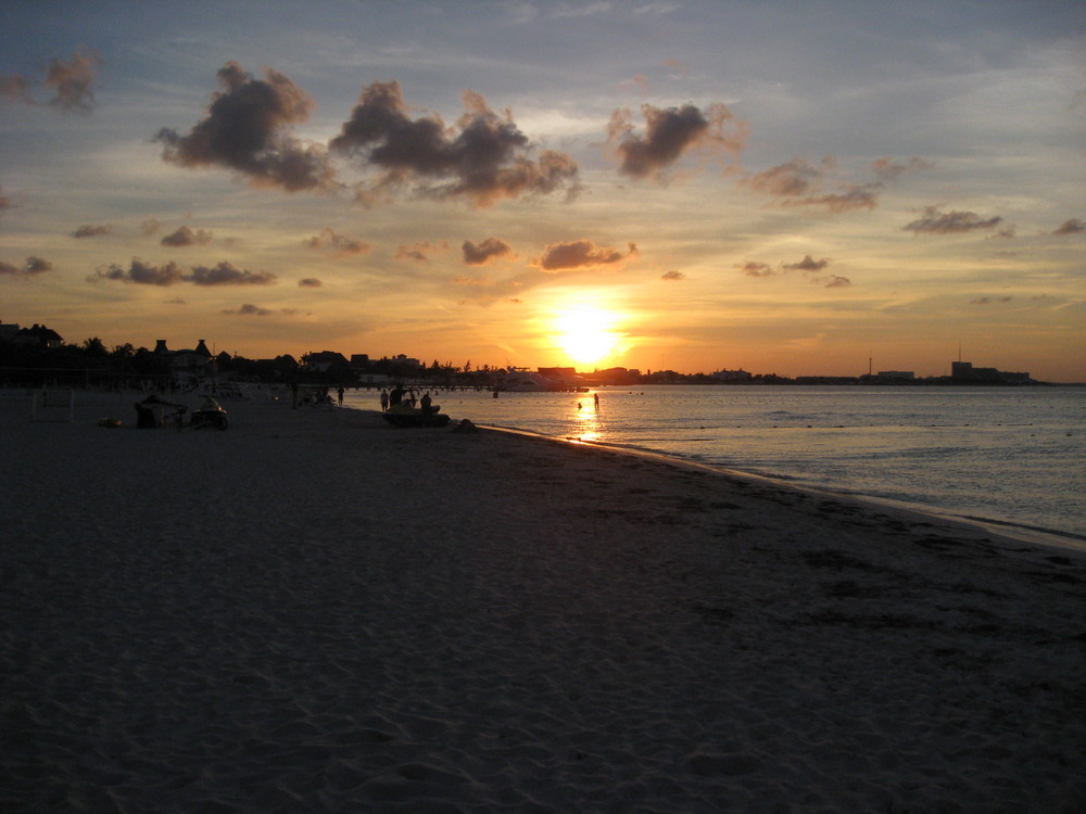 Sonnenuntergang in Cancun